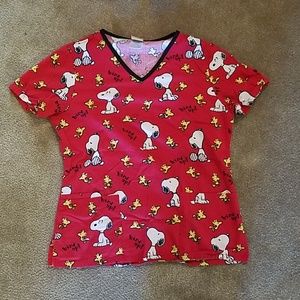 Snoopy Scrub Top
